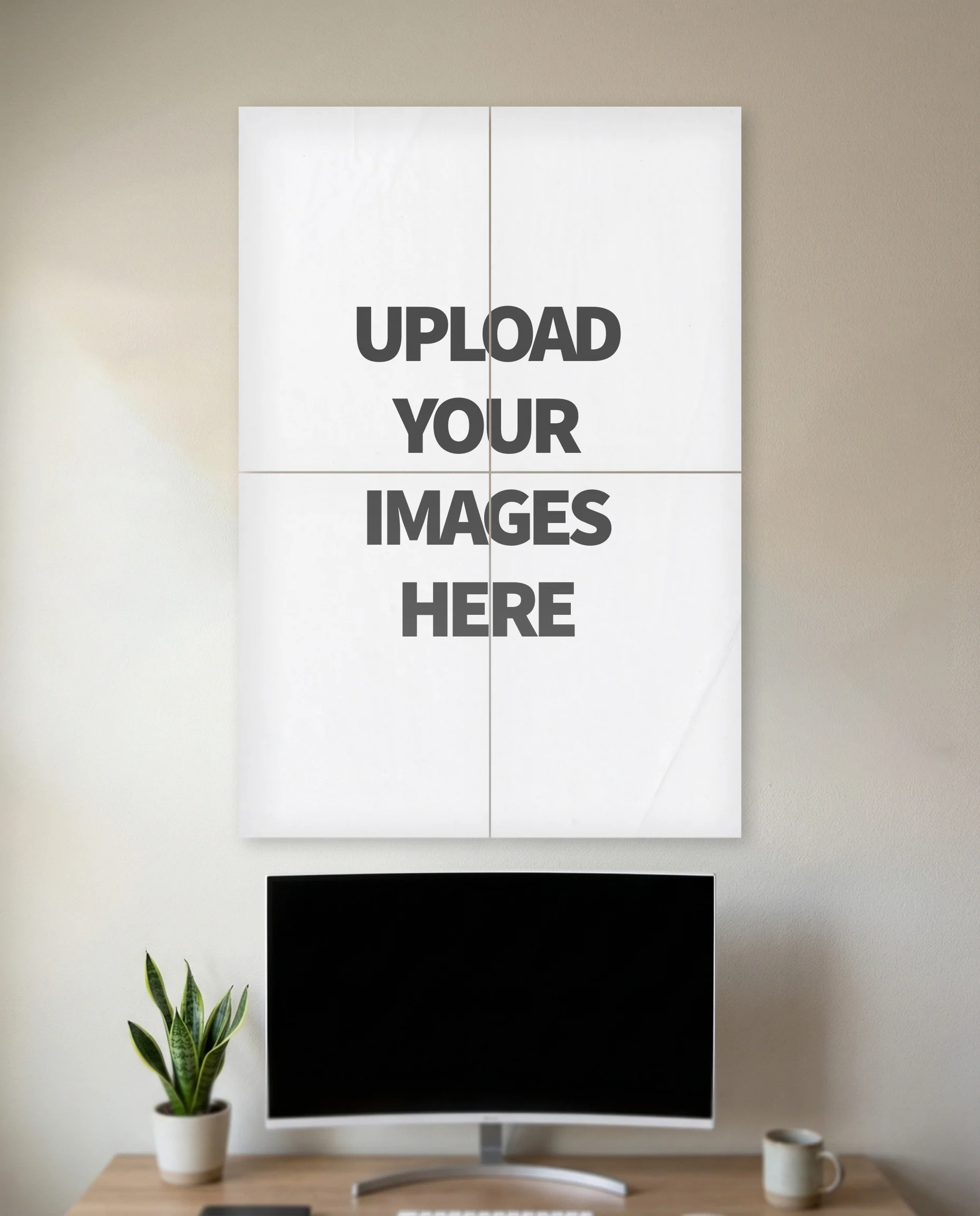 Customize Your Wall 4 Piece Split Art Set (2×2 Grid)