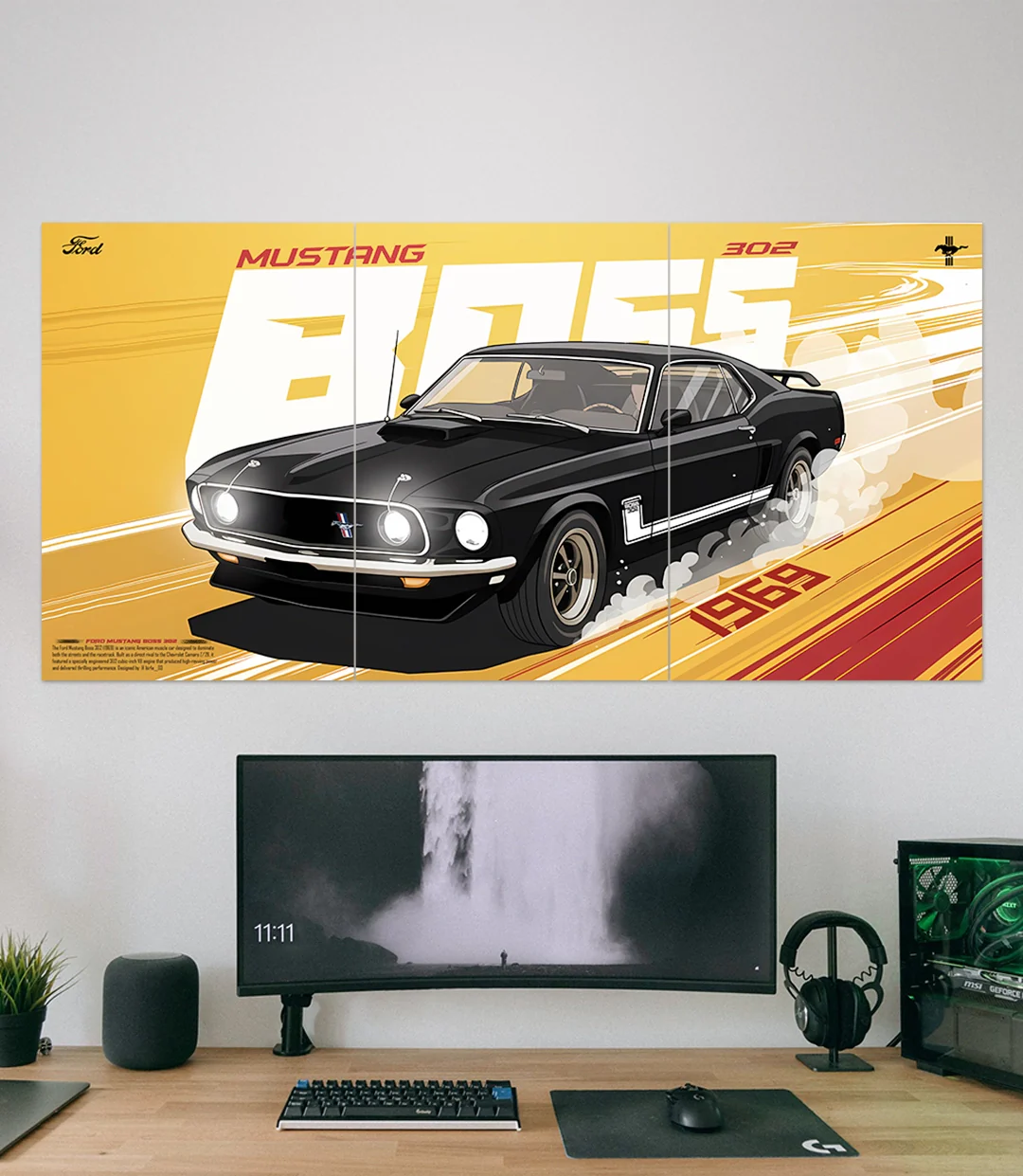 Ford Mustang Boss 302 | Car Set | 3 Piece Set