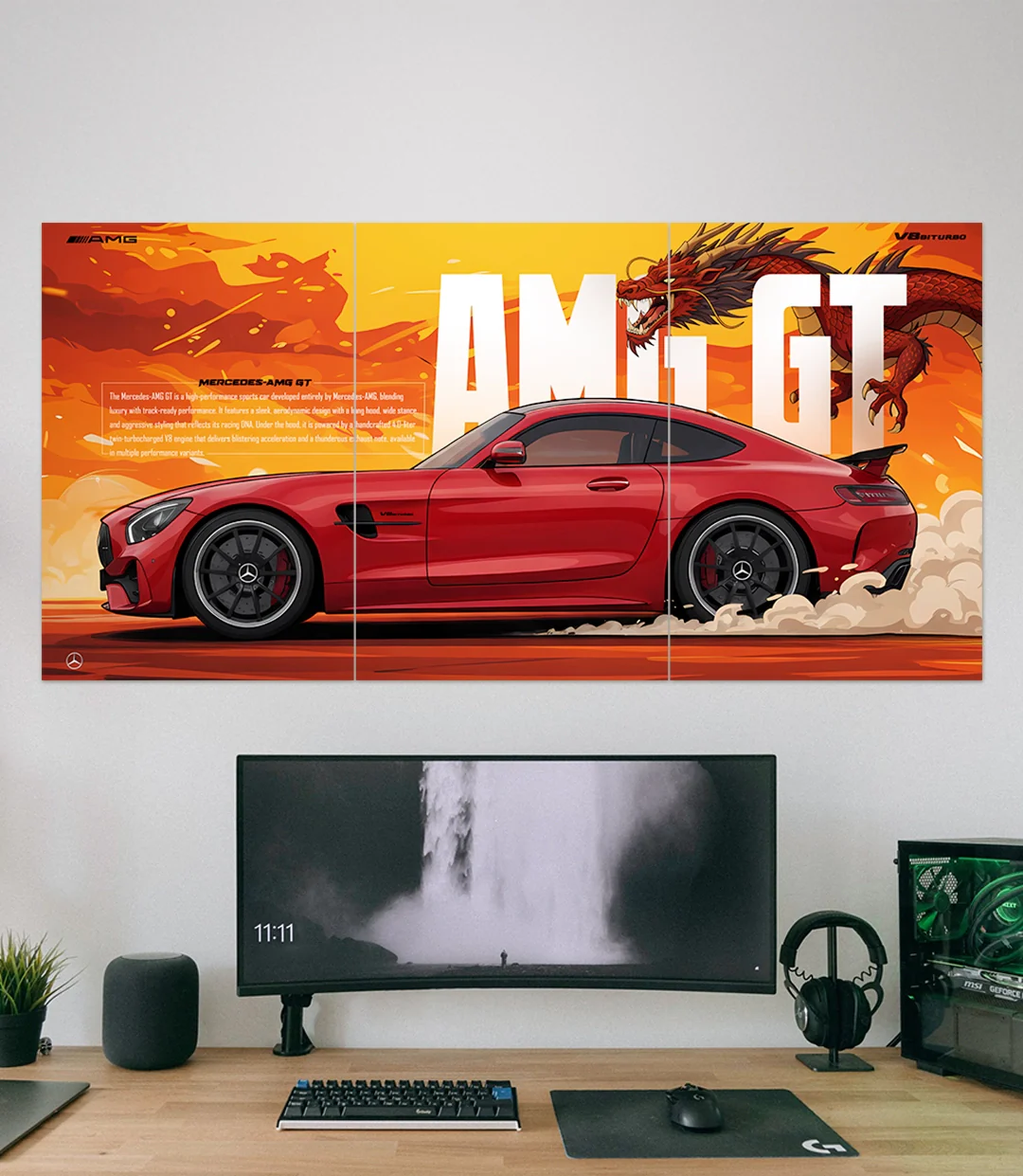Mercedes AMG GT | Car Set | 3 Piece Set