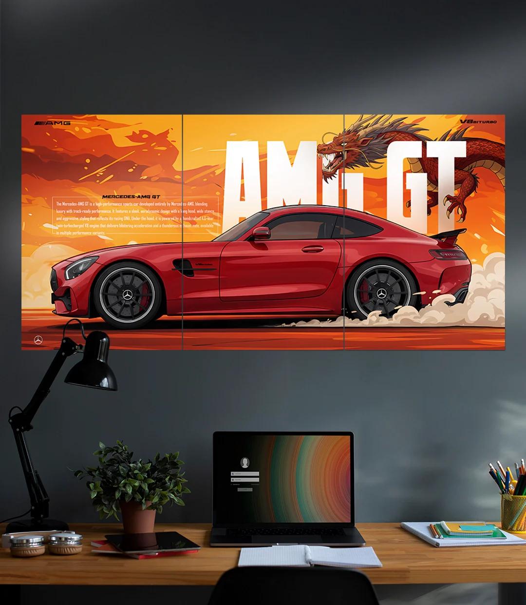 Mercedes AMG GT | Car Set | 3 Piece Set - Image 2