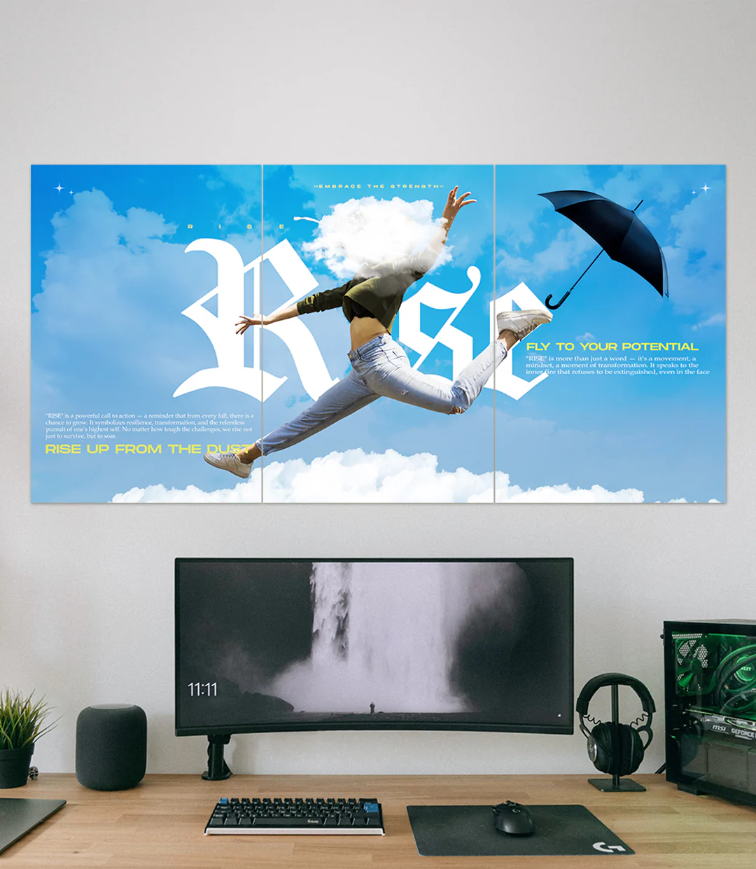 RISE | Aesthetic | Motivation | 3 Piece Set